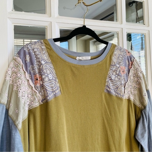 Free People Boho Long Sleeve Feelin It Tee - Picture 3 of 9